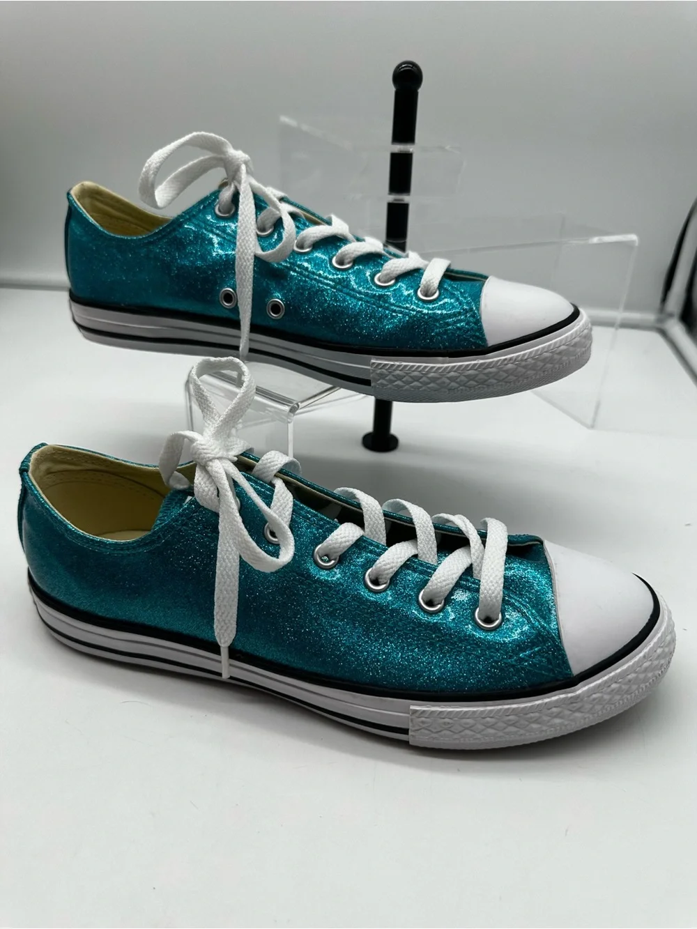 Converse Chuck Taylor All Star blue glitter sneakers brand new women’s size 6 - Picture 2 of 9